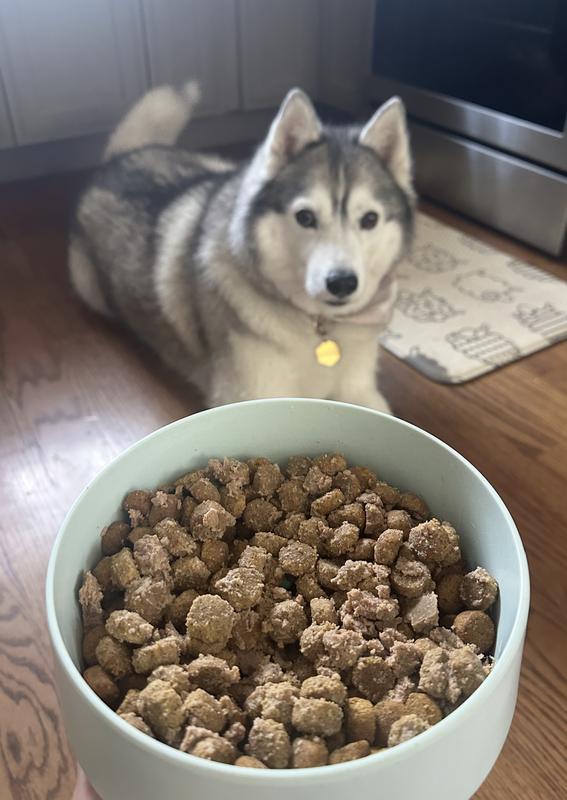 Smashed and used as food topper