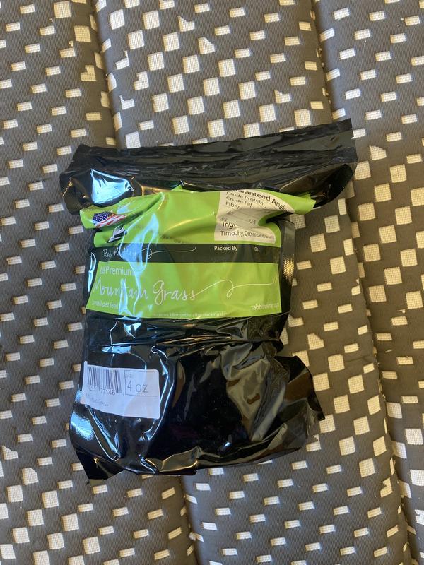 This bag of hay is only 4 oz