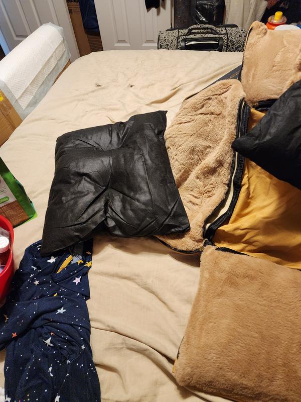 Different sized pillows for varied pockets