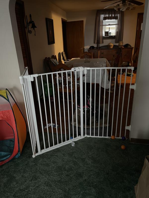 FRISCO Steel 3-Panel Configurable Gate, 41-in Height, White - Chewy.com