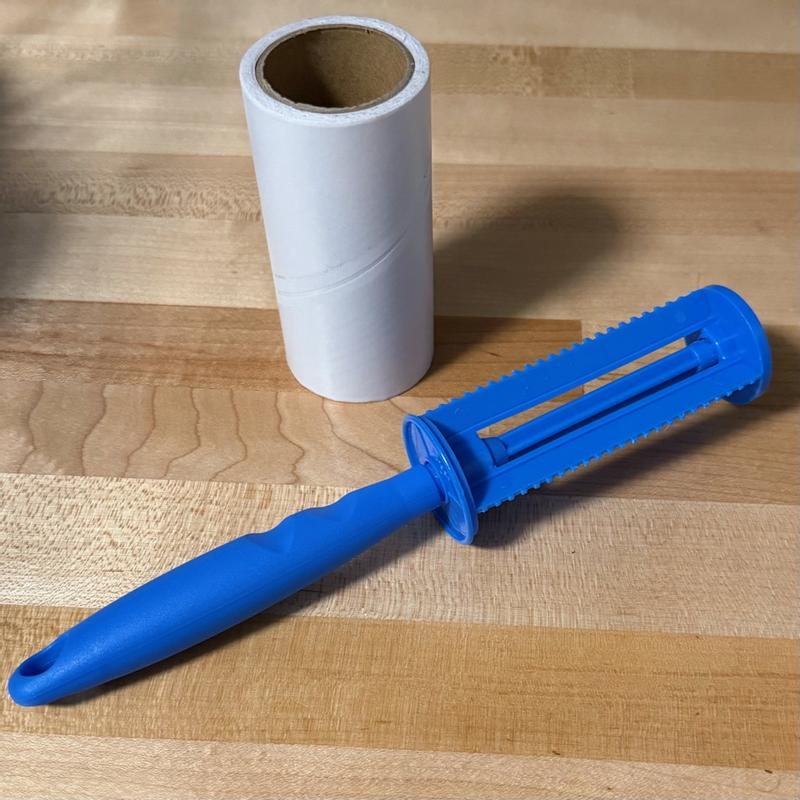 Two piece lint roller