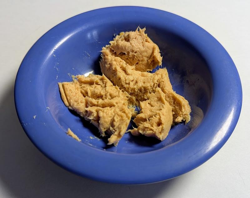 Contents in bowl, no water added.