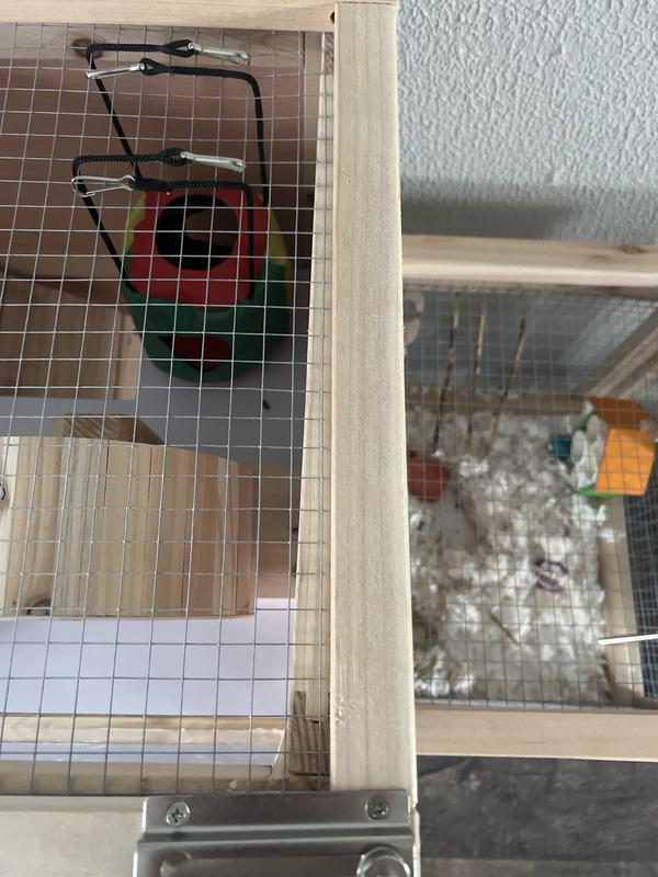 Not properly squared out, massive overhang