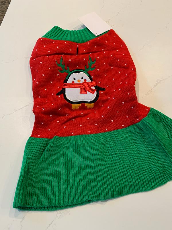 Frisco Penguin Dog Sweater Dress