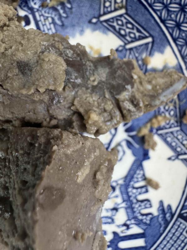 black lumps of discoloration
