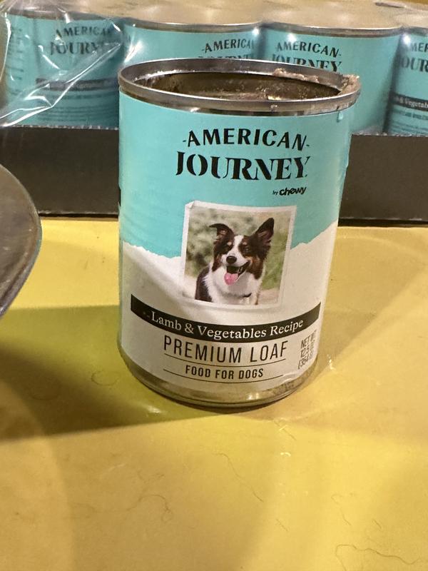 AMERICAN JOURNEY Lamb & Vegetables Canned Dog Food, 12.5oz can, case