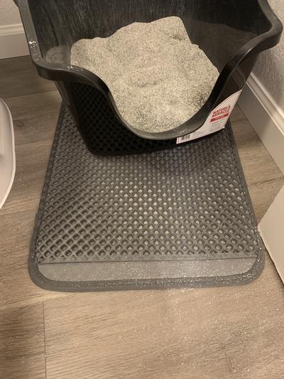 Drymate Original Cat Litter Mat, Contains Mess from Box for Cleaner Floors,  Urine-Proof, Soft on Kitty Paws -Absorbent/Waterproof- Machine Washable