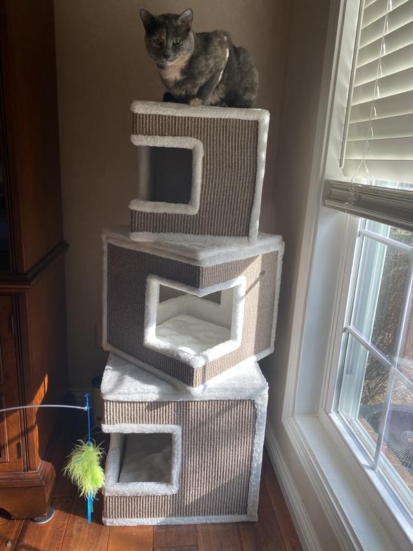 TRIXIE Lilo 48.2 in Plush Cat Tree Condo reviews Chewy