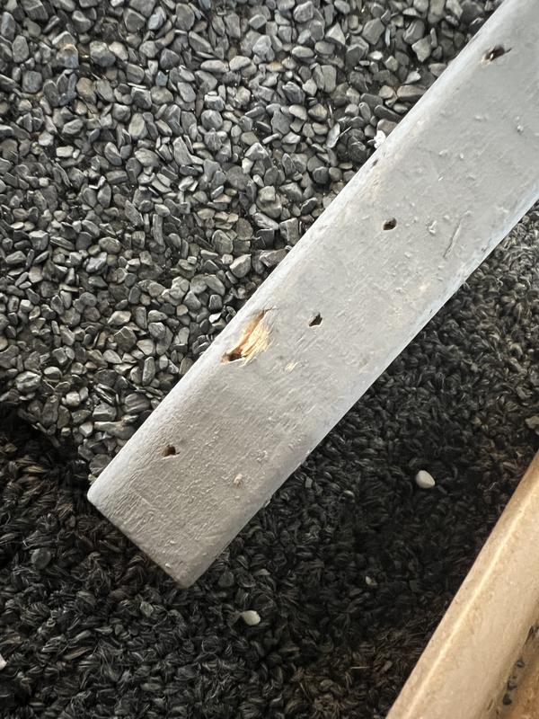 Be careful of slivers!