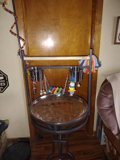 My birds love playing on this.