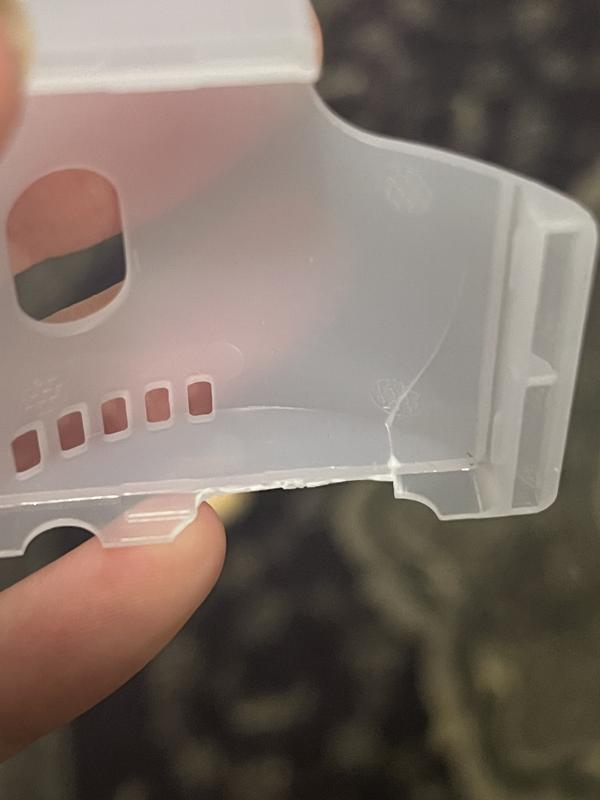 Back of one pump was broken off.