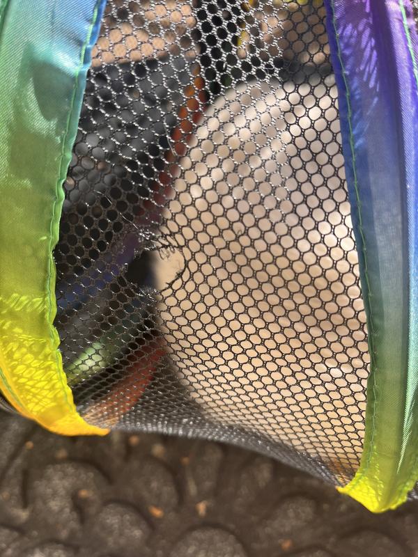 The hole from just one attempt to escape.