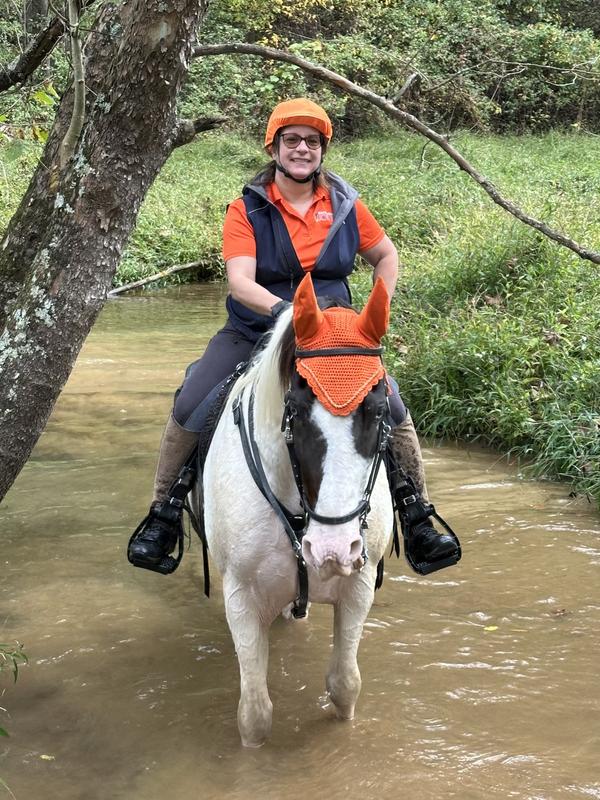 Timber and I on the trails.