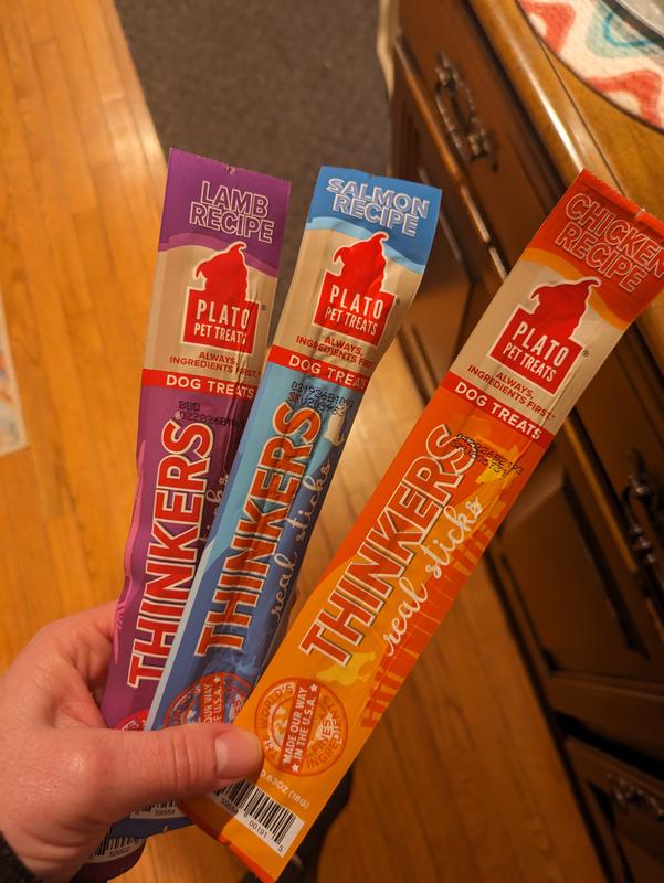 3 of the 4 jerky sticks