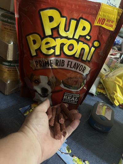 PUP PERONI Prime Rib Flavor Dog Treats 38 oz bag bundle of 2 Chewy