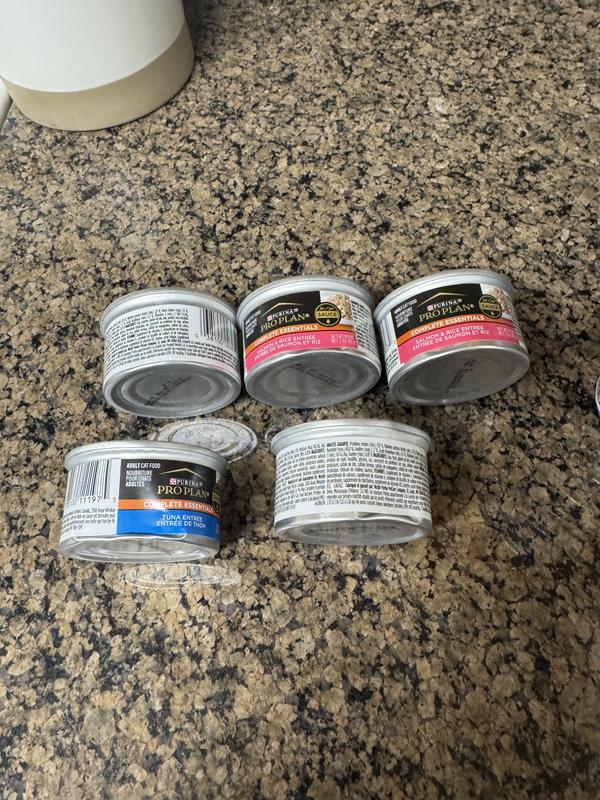 Significant dents to the cans.