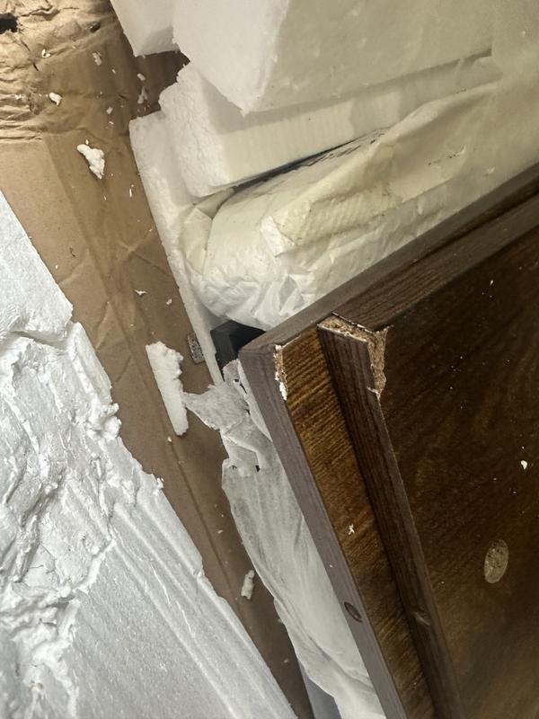 Some of the pieces were damaged