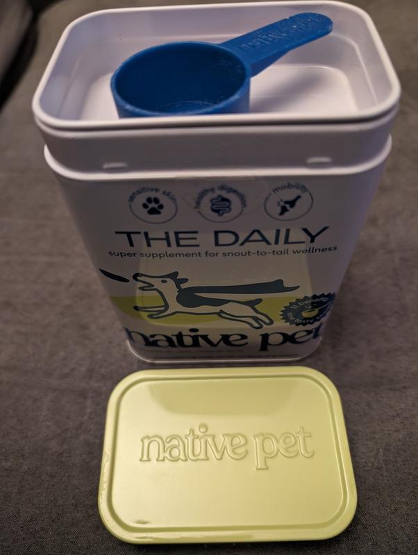Container with just the lid off to show the tray