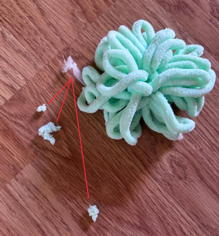 Fuzzy Coating Comes Off in Little Pieces