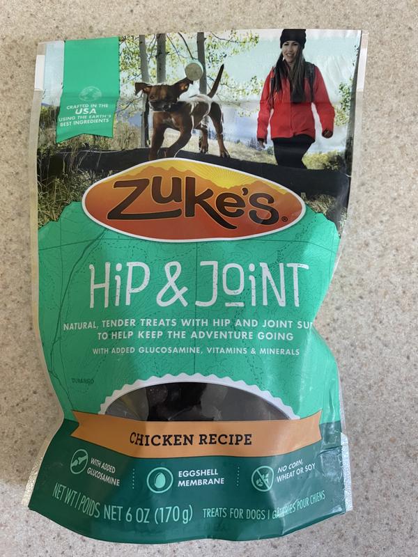 Zuke's Hip & Joint Chicken Recipe Soft & Chewy Dog Treats