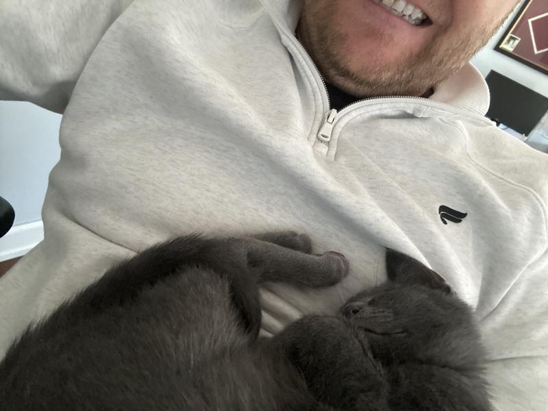 Taking a nap after lunch!