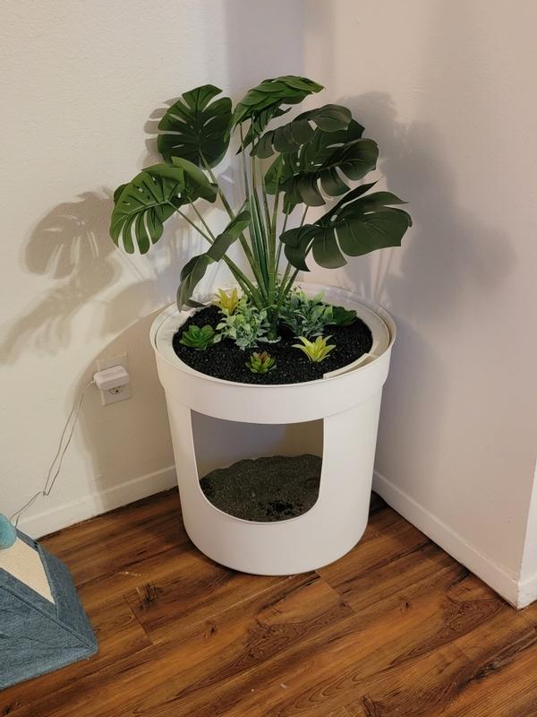 Diy cat outlet litter box planter