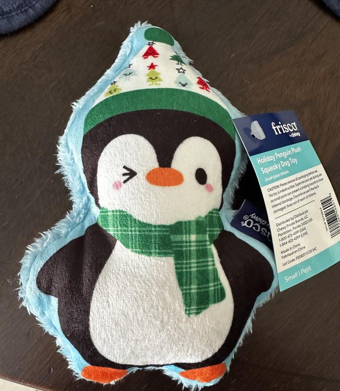 Front side of cute penguin toy