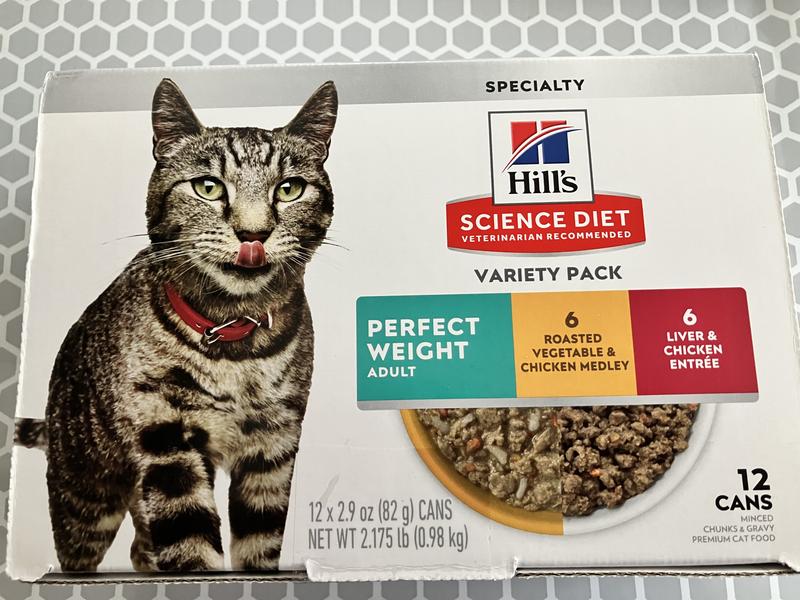 HILL S SCIENCE DIET Adult Perfect Weight Vegetable Chicken Liver Chicken Variety Pack Canned Cat Food reviews Chewy