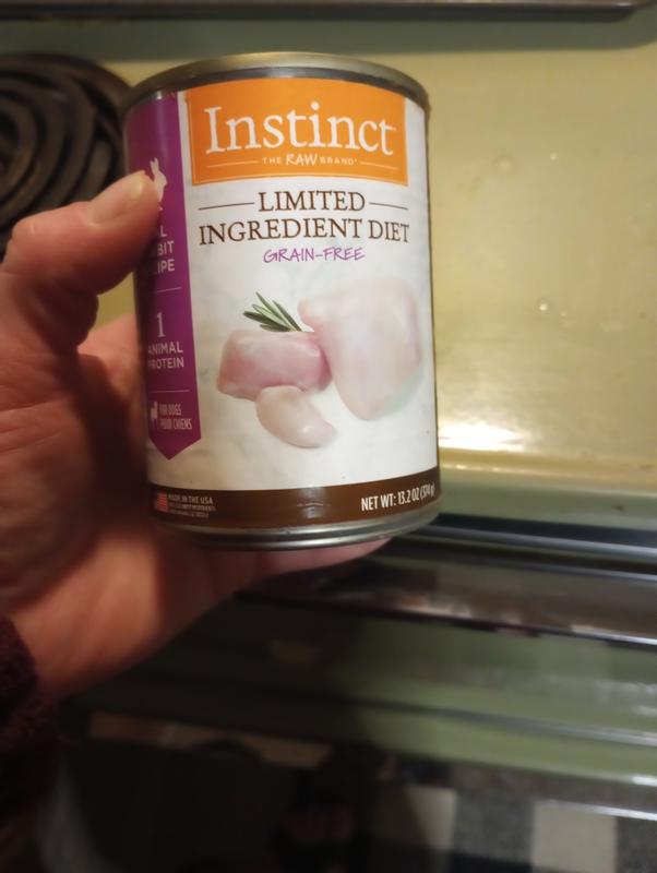 Instinct limited ingredient shop rabbit dog food