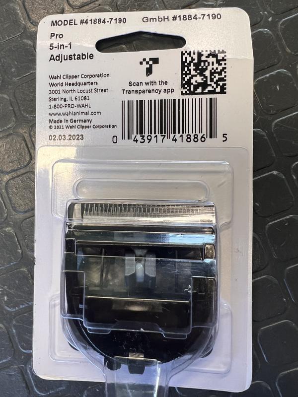 Not the same blade as the photo