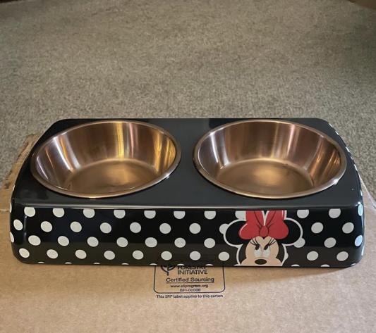 Minnie mouse hotsell dog bowl