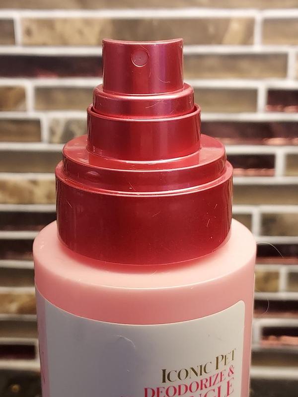 closeup of spray nozzle