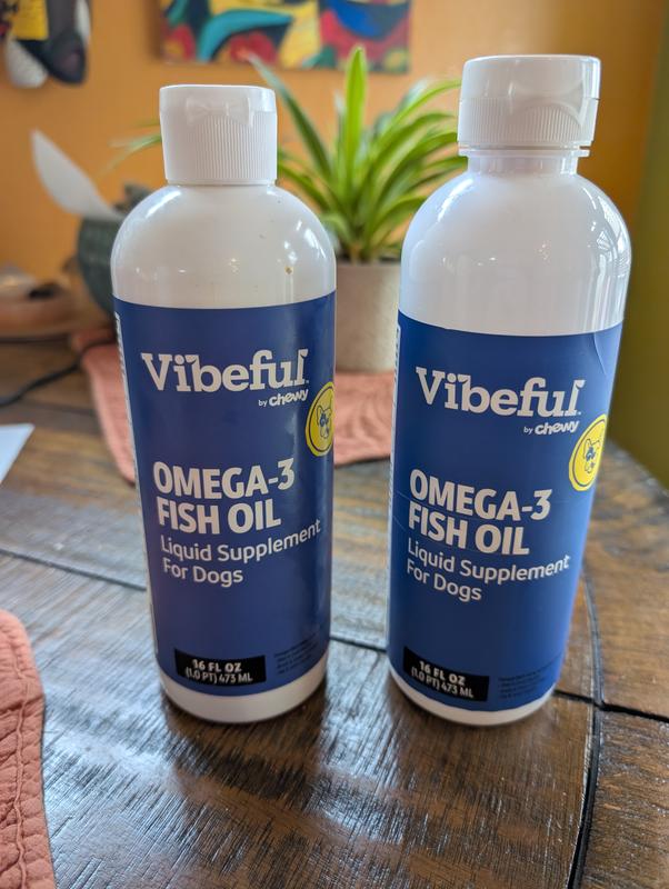 New bottle on left, old bottle on right