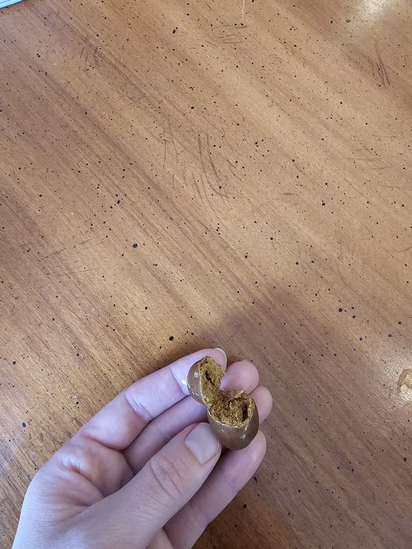 Soft treat, easy to tear apart