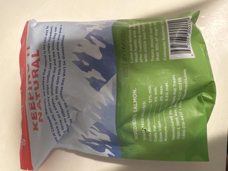 COLORADO NATURALS Salmon Jerky Dog Treats, 16oz bag
