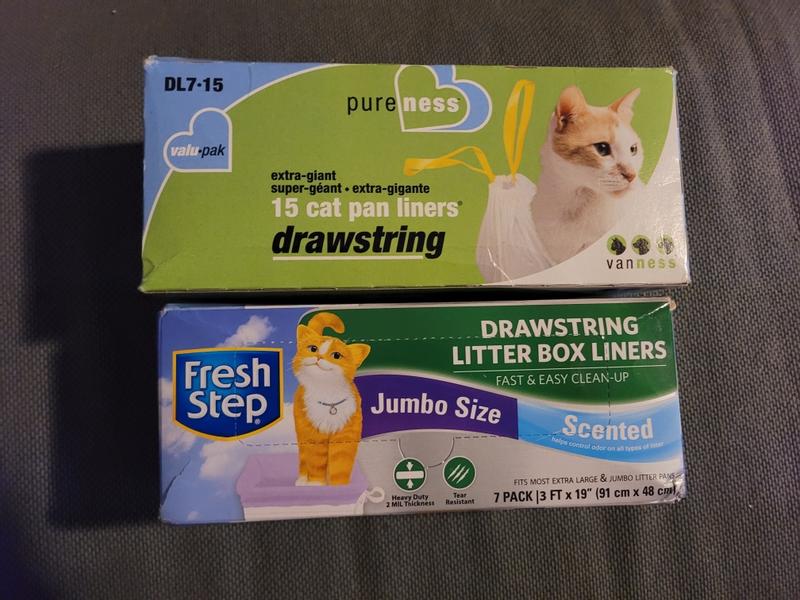 Fresh Step Fast & Easy Cleanup Drawstring Cat Litter Box Jumbo Liners -  Unscented - 7ct : Target