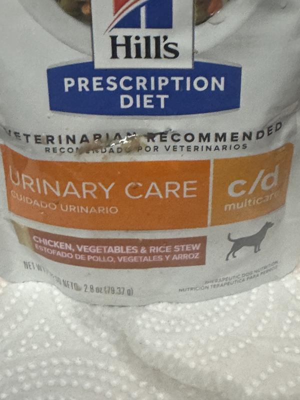 Torn bag.  Enlarge to see properly.