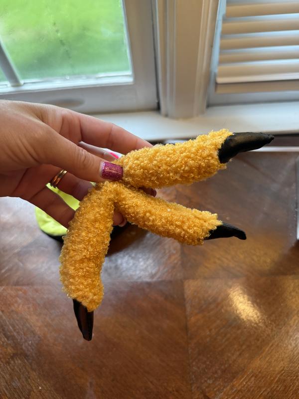 The fingers, I left them attached since the cats like to throw them around