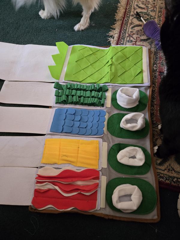 Treat hiding areas too busy/cheap felt