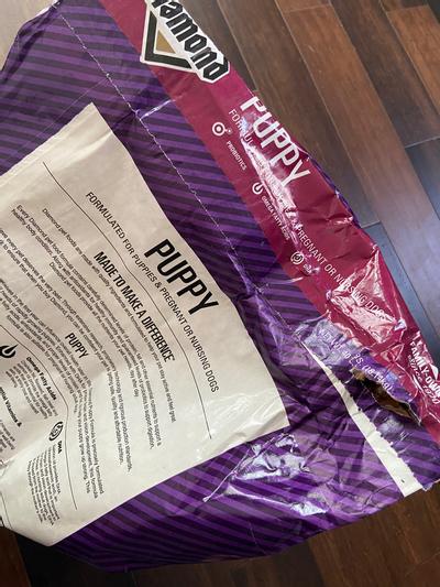 Diamond puppy food purple 2024 bag