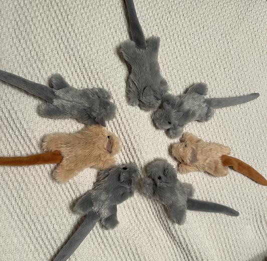 FRISCO Skinny Mouse Catnip Cat Toy, Gray