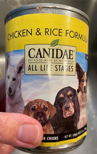 Canidae chicken outlet and rice canned