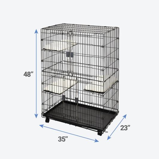 What are the dimensions of the cage LxWxH ?