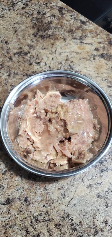 Tuna & Shrimp flavor straight from the package.
