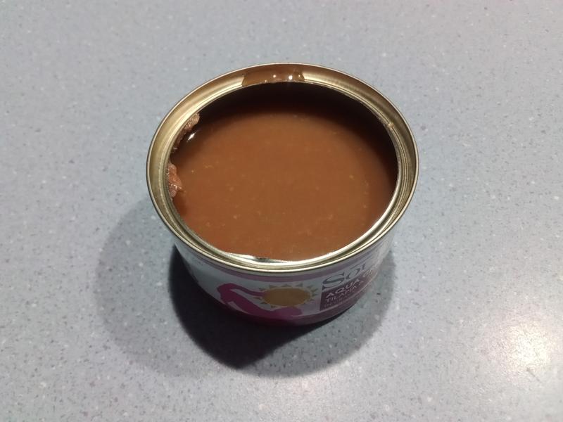 Enough gravy that it's like soup on the top.