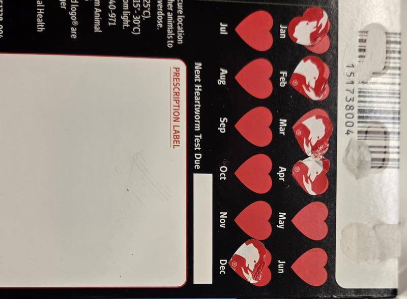 Showing all monthly stickers within 6 month supply.