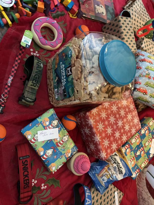 Santa brought a donut.