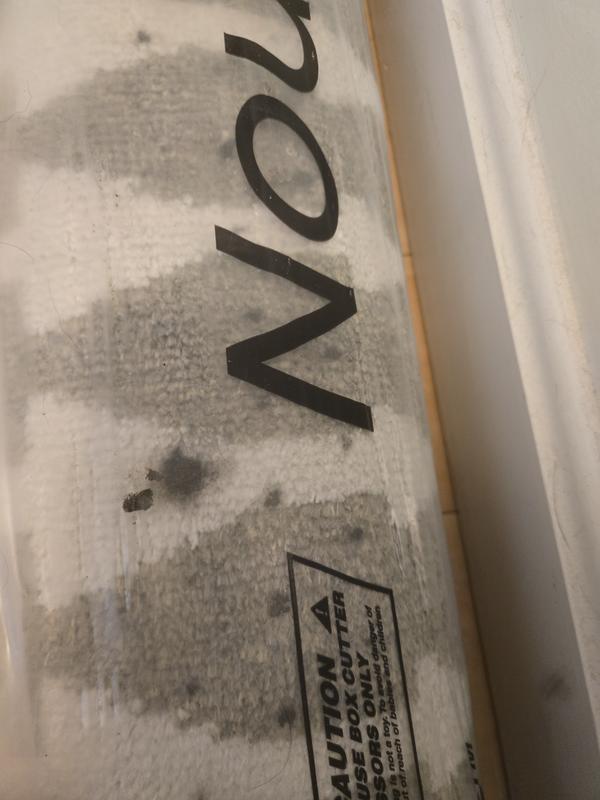 stains inside packaging