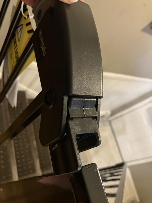 Poor latch design. Needs to be full “C” shape, not a “J” shape.