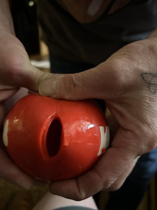 KONG Signature Balls Dog Toy, 2pack, Red, Large